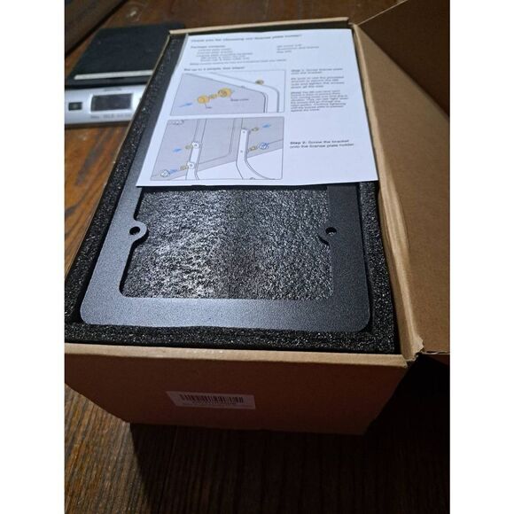 New Tesla Model 3 2017-23 No Drill Anti Theft Front License Plate Holder - Picture 2 of 6